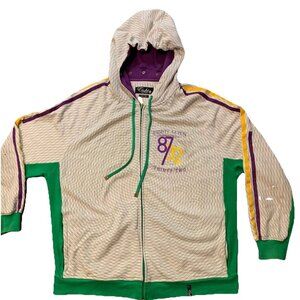 Eight 732 Jeezy Snowman Throwback Warm Up Vintage Full Zip Hoodie Rare Y2K 3XL